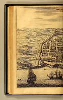 An illustration from De Nieuwe en onbekende Weereld: of Beschryving van America en 't Zuid-Land, : vervaetende d'oorsprong der Americænen en Zuid-Landers, gedenkwaerdige togten derwaerds, gelegendheid der vaste kusten, eilanden, steden, sterkten, dorpen, tempels, bergen, fonteinen, stroomen, huisen, de natuur van beesten, boomen, planten en vreemde gewasschen, gods-dienst en zeden, wonderlijke voorvallen, vereeuwde en nieuwe oorloogen: Verciert met af-beeldsels na 't leven in America gemaekt, (1671)