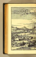 An illustration from De Nieuwe en onbekende Weereld: of Beschryving van America en 't Zuid-Land, : vervaetende d'oorsprong der Americænen en Zuid-Landers, gedenkwaerdige togten derwaerds, gelegendheid der vaste kusten, eilanden, steden, sterkten, dorpen, tempels, bergen, fonteinen, stroomen, huisen, de natuur van beesten, boomen, planten en vreemde gewasschen, gods-dienst en zeden, wonderlijke voorvallen, vereeuwde en nieuwe oorloogen: Verciert met af-beeldsels na 't leven in America gemaekt, (1671)
