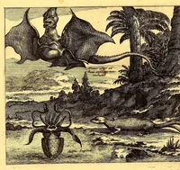 Picture 5 of 63 from De Nieuwe en onbekende Weereld: of Beschryving van America en 't Zuid-Land, : vervaetende d'oorsprong der Americænen en Zuid-Landers, gedenkwaerdige togten derwaerds, gelegendheid der vaste kusten, eilanden, steden, sterkten, dorpen, tempels, bergen, fonteinen, stroomen, huisen, de natuur van beesten, boomen, planten en vreemde gewasschen, gods-dienst en zeden, wonderlijke voorvallen, vereeuwde en nieuwe oorloogen: Verciert met af-beeldsels na 't leven in America gemaekt, (1671), leaf 86