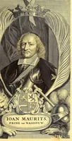Picture 1 of 63 from De Nieuwe en onbekende Weereld: of Beschryving van America en 't Zuid-Land, : vervaetende d'oorsprong der Americænen en Zuid-Landers, gedenkwaerdige togten derwaerds, gelegendheid der vaste kusten, eilanden, steden, sterkten, dorpen, tempels, bergen, fonteinen, stroomen, huisen, de natuur van beesten, boomen, planten en vreemde gewasschen, gods-dienst en zeden, wonderlijke voorvallen, vereeuwde en nieuwe oorloogen: Verciert met af-beeldsels na 't leven in America gemaekt, (1671), leaf 9