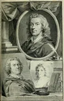 An illustration from De nieuwe schouburg der Nederlantsche kunstschilders en schilderessen: waer in levens-en kunstbedryven der tans levende en reets overleedene schilders, die van Houbraken, noch eenig ander schryver, zyn aengeteekend, verhaelt worden (1750)