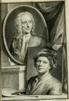 An illustration from De nieuwe schouburg der Nederlantsche kunstschilders en schilderessen: waer in levens-en kunstbedryven der tans levende en reets overleedene schilders, die van Houbraken, noch eenig ander schryver, zyn aengeteekend, verhaelt worden (1750)