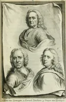 An illustration from De nieuwe schouburg der Nederlantsche kunstschilders en schilderessen: waer in levens-en kunstbedryven der tans levende en reets overleedene schilders, die van Houbraken, noch eenig ander schryver, zyn aengeteekend, verhaelt worden (1750)