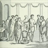 An illustration from Denkmäler des klassischen Altertums, zur Erläuterung des Lebens der Griechen und Römer in Religion, Kunst und Sitte (1887)