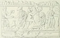 An illustration from Denkmäler des klassischen Altertums, zur Erläuterung des Lebens der Griechen und Römer in Religion, Kunst und Sitte (1887)