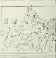 An illustration from Denkmäler des klassischen Altertums, zur Erläuterung des Lebens der Griechen und Römer in Religion, Kunst und Sitte (1887)