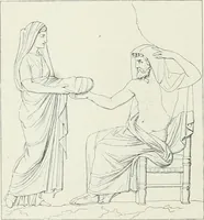 An illustration from Denkmäler des klassischen Altertums, zur Erläuterung des Lebens der Griechen und Römer in Religion, Kunst und Sitte (1887)