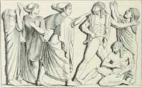 An illustration from Denkmäler des klassischen Altertums, zur Erläuterung des Lebens der Griechen und Römer in Religion, Kunst und Sitte (1887)