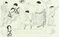 An illustration from Denkmäler des klassischen Altertums, zur Erläuterung des Lebens der Griechen und Römer in Religion, Kunst und Sitte (1887)