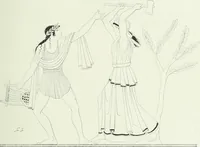 An illustration from Denkmäler des klassischen Altertums, zur Erläuterung des Lebens der Griechen und Römer in Religion, Kunst und Sitte (1887)