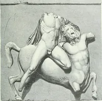 An illustration from Denkmäler des klassischen Altertums, zur Erläuterung des Lebens der Griechen und Römer in Religion, Kunst und Sitte (1887)