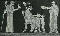 An illustration from Denkmäler des klassischen Altertums, zur Erläuterung des Lebens der Griechen und Römer in Religion, Kunst und Sitte (1887)