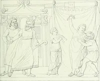 An illustration from Denkmäler des klassischen Altertums, zur Erläuterung des Lebens der Griechen und Römer in Religion, Kunst und Sitte (1887)