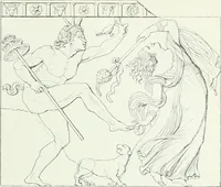 An illustration from Denkmäler des klassischen Altertums, zur Erläuterung des Lebens der Griechen und Römer in Religion, Kunst und Sitte (1887)