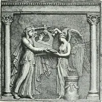 An illustration from Denkmäler des klassischen Altertums, zur Erläuterung des Lebens der Griechen und Römer in Religion, Kunst und Sitte (1887)