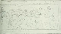 An illustration from Denkmäler des klassischen Altertums, zur Erläuterung des Lebens der Griechen und Römer in Religion, Kunst und Sitte (1887)