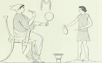 An illustration from Denkmäler des klassischen Altertums, zur Erläuterung des Lebens der Griechen und Römer in Religion, Kunst und Sitte (1887)