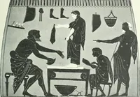 An illustration from Denkmäler des klassischen Altertums, zur Erläuterung des Lebens der Griechen und Römer in Religion, Kunst und Sitte (1887)