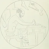 An illustration from Denkmäler des klassischen Altertums, zur Erläuterung des Lebens der Griechen und Römer in Religion, Kunst und Sitte (1887)