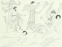 An illustration from Denkmäler des klassischen Altertums, zur Erläuterung des Lebens der Griechen und Römer in Religion, Kunst und Sitte (1887)