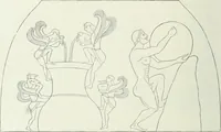An illustration from Denkmäler des klassischen Altertums, zur Erläuterung des Lebens der Griechen und Römer in Religion, Kunst und Sitte (1887)