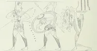 An illustration from Denkmäler des klassischen Altertums, zur Erläuterung des Lebens der Griechen und Römer in Religion, Kunst und Sitte (1887)
