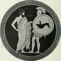An illustration from Denkmäler des klassischen Altertums, zur Erläuterung des Lebens der Griechen und Römer in Religion, Kunst und Sitte (1887)