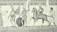 An illustration from Denkmäler des klassischen Altertums, zur Erläuterung des Lebens der Griechen und Römer in Religion, Kunst und Sitte (1887)