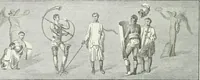 An illustration from Denkmäler des klassischen Altertums, zur Erläuterung des Lebens der Griechen und Römer in Religion, Kunst und Sitte (1887)