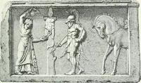 An illustration from Denkmäler des klassischen Altertums, zur Erläuterung des Lebens der Griechen und Römer in Religion, Kunst und Sitte (1887)