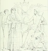 An illustration from Denkmäler des klassischen Altertums, zur Erläuterung des Lebens der Griechen und Römer in Religion, Kunst und Sitte (1887)