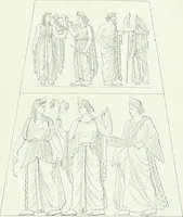 An illustration from Denkmäler des klassischen Altertums, zur Erläuterung des Lebens der Griechen und Römer in Religion, Kunst und Sitte (1887)