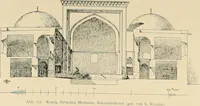 An illustration from Denkmäler persischer Baukunst : geschichtliche Untersuchung und Aufnahme muhammedanischer Backsteinbauten in Vorderasien und Persien (1901)