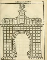 Picture 50 of 66 from Den nederlandtsen hovenier : zijnde het I. deel van het Vermakelijck land-leven, beschrijbende alderhande princelijke en heerlijcke lusthoven en hofsteden; en hoeman de selve, met veelderley uytnemende boomen, bloemen en kruyden, kan beplanted, bezaeyen, en vercieren ... (1699), leaf 117