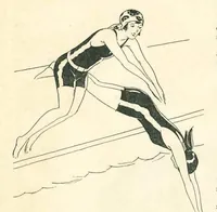 An illustration from Dennison's Party Magazine July 1928 (1928)