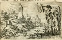 Picture 23 of 33 from Den onderganck des roomschen arents door den noordschen leeuw : af-ghebeeldt in verscheyden konstige figuren, met sin-rijcke verklaringhen der selver, beydes in en buyten rijm ... met een verhael van den doodt des koninghs (1642), leaf 74
