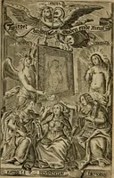 An illustration from Spiegel van den ouden ende nieuwen-tijt : bestaende uyt spreeck-woorden, ontleent van de voorige ende jegenwoordige eeuwe, verlustigt door menichte van sinne-beelden, met gedichten en prenten daer op passende (1648)