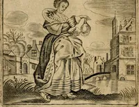 An illustration from Spiegel van den ouden ende nieuwen-tijt : bestaende uyt spreeck-woorden, ontleent van de voorige ende jegenwoordige eeuwe, verlustigt door menichte van sinne-beelden, met gedichten en prenten daer op passende (1648)