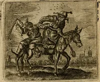 An illustration from Spiegel van den ouden ende nieuwen-tijt : bestaende uyt spreeck-woorden, ontleent van de voorige ende jegenwoordige eeuwe, verlustigt door menichte van sinne-beelden, met gedichten en prenten daer op passende (1648)