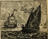 An illustration from Spiegel van den ouden ende nieuwen-tijt : bestaende uyt spreeck-woorden, ontleent van de voorige ende jegenwoordige eeuwe, verlustigt door menichte van sinne-beelden, met gedichten en prenten daer op passende (1648)