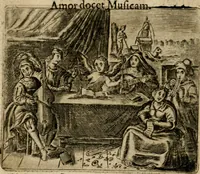 Picture 15 of 95 from Spiegel van den ouden ende nieuwen-tijt : bestaende uyt spreeck-woorden, ontleent van de voorige ende jegenwoordige eeuwe, verlustigt door menichte van sinne-beelden, met gedichten en prenten daer op passende (1648), leaf 65