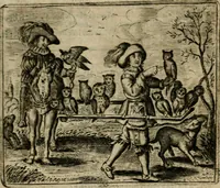 Picture 18 of 95 from Spiegel van den ouden ende nieuwen-tijt : bestaende uyt spreeck-woorden, ontleent van de voorige ende jegenwoordige eeuwe, verlustigt door menichte van sinne-beelden, met gedichten en prenten daer op passende (1648), leaf 72