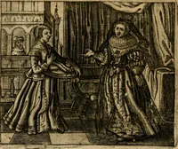 An illustration from Spiegel van den ouden ende nieuwen-tijt : bestaende uyt spreeck-woorden, ontleent van de voorige ende jegenwoordige eeuwe, verlustigt door menichte van sinne-beelden, met gedichten en prenten daer op passende (1648)