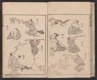 An illustration from Denshin kaishu Hokusai manga (1780)