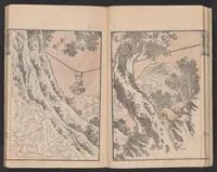 An illustration from Denshin kaishu Hokusai manga (1828)