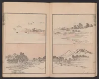 An illustration from Denshin kaishu Hokusai manga (1828)