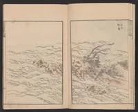 An illustration from Denshin kaishu Hokusai manga (1828)
