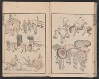 An illustration from Denshin kaishu Hokusai manga (1780)