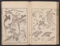 An illustration from Denshin kaishu Hokusai manga (1780)