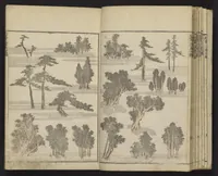 An illustration from Denshin kaishu Hokusai manga (1828)